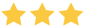 3 étoiles jaunes en png